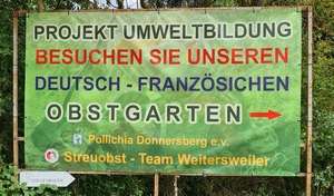 Neues Poster und Banner zum Dt.-Frz. Obstgarten Weitersweiler